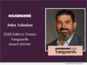 News: FirstClose Chief Revenue Officer John Aslanian named a 2026 HousingWire Vanguard